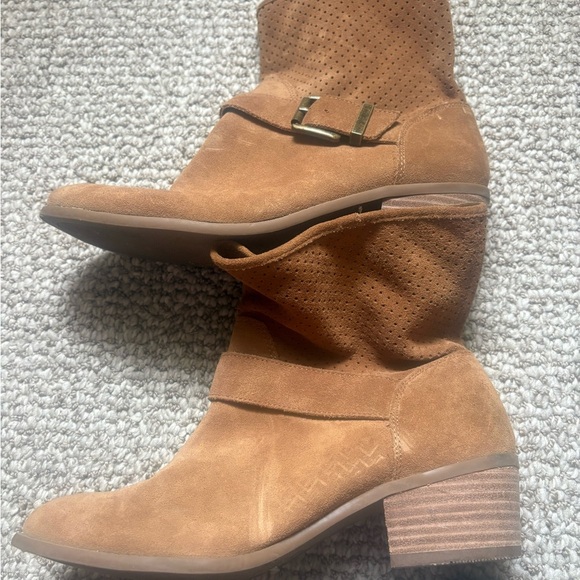 Tan Suede Ankle Boots - Picture 4 of 4